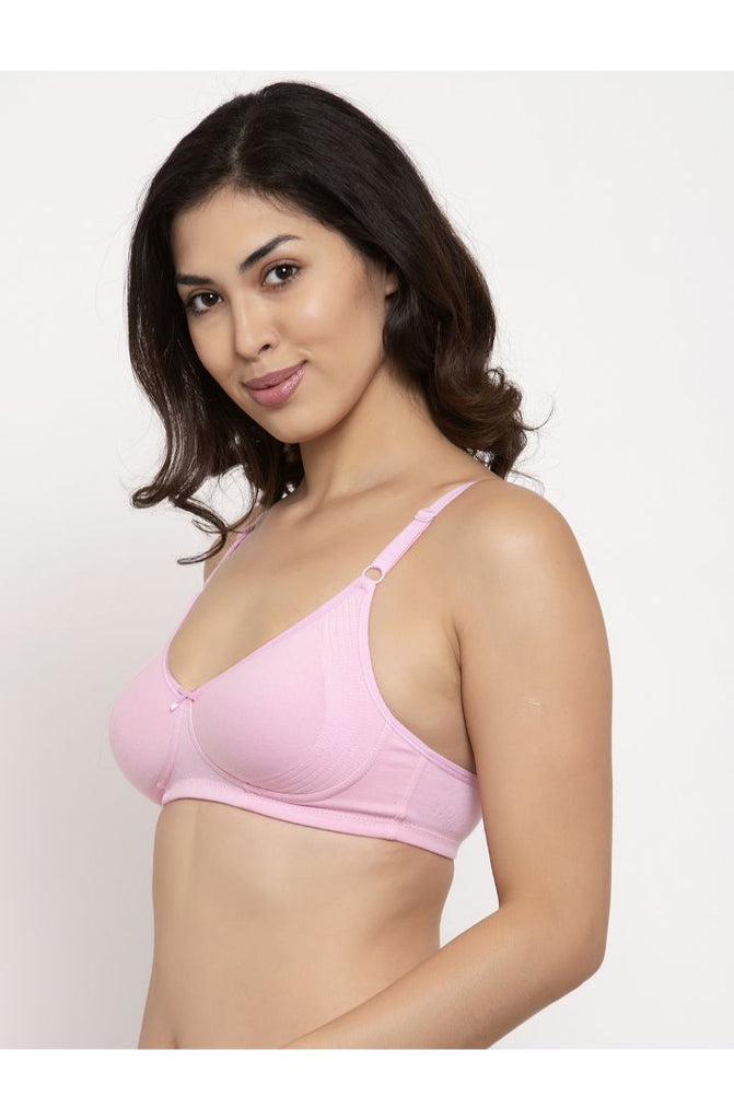 Shop For Pink Encircled Bra With Side Support