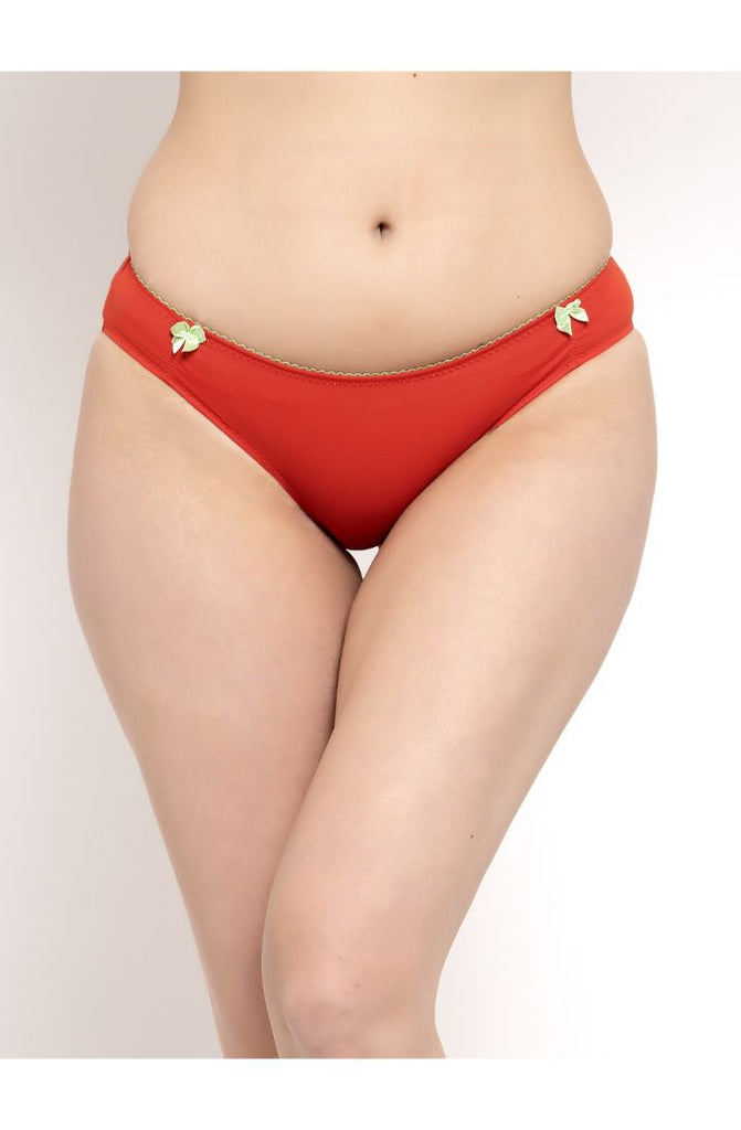 Shop For Pista Carrot Red Bikini Brief 2 PC Pack Online