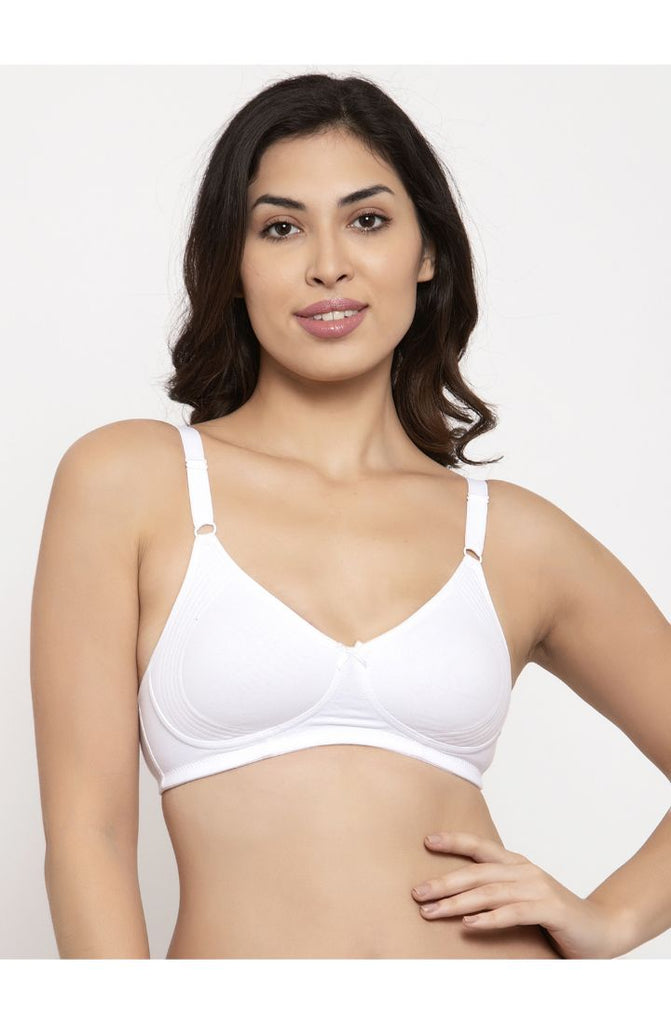 White Encircled Bra with Side Support  