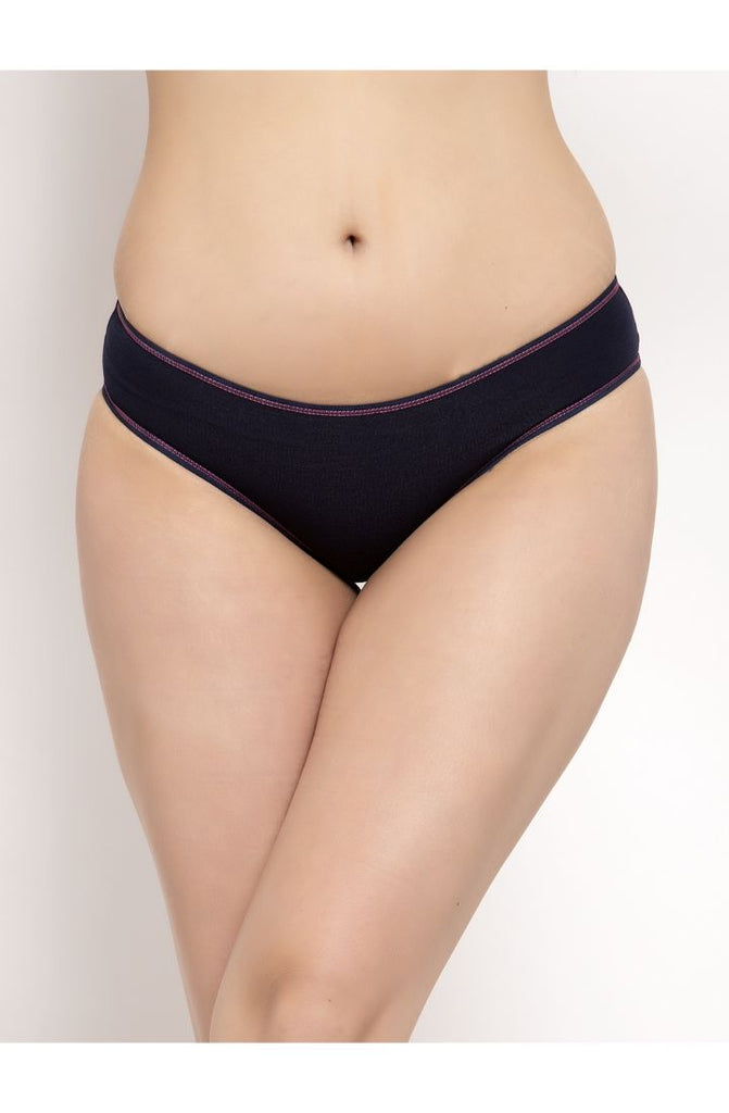 Shop for Navy Mid-Waist Cheeky Modal Online