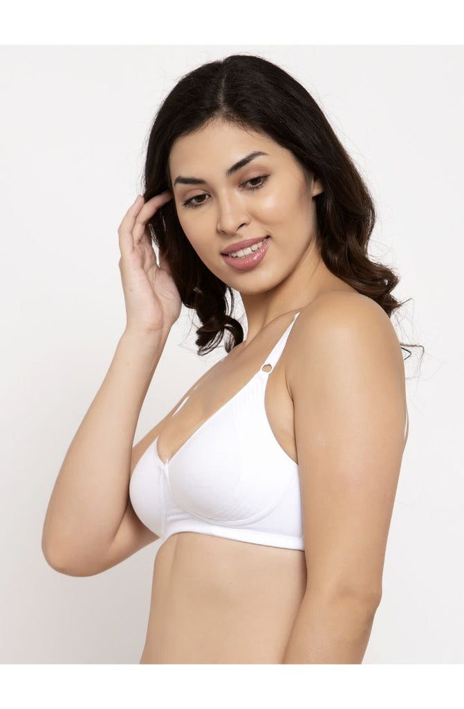 Buy White Encircled Bra with Side Support 