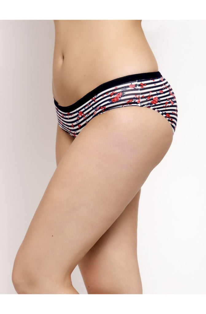 Floral Lines Paint Lines Sky Lines cotton cheeky underwear