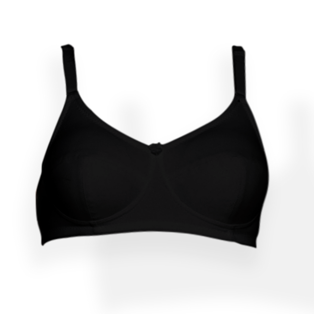 Cut & Sew Full Coverage Combo Bra With Black Color
