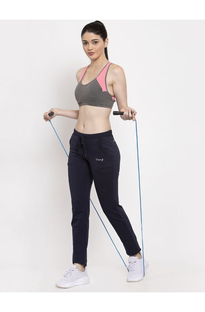 Navy track pant for women