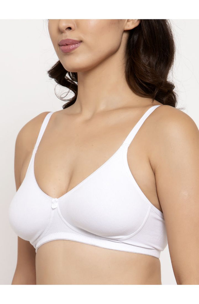 Buy White Moulded Cup T-Shirt Bra 