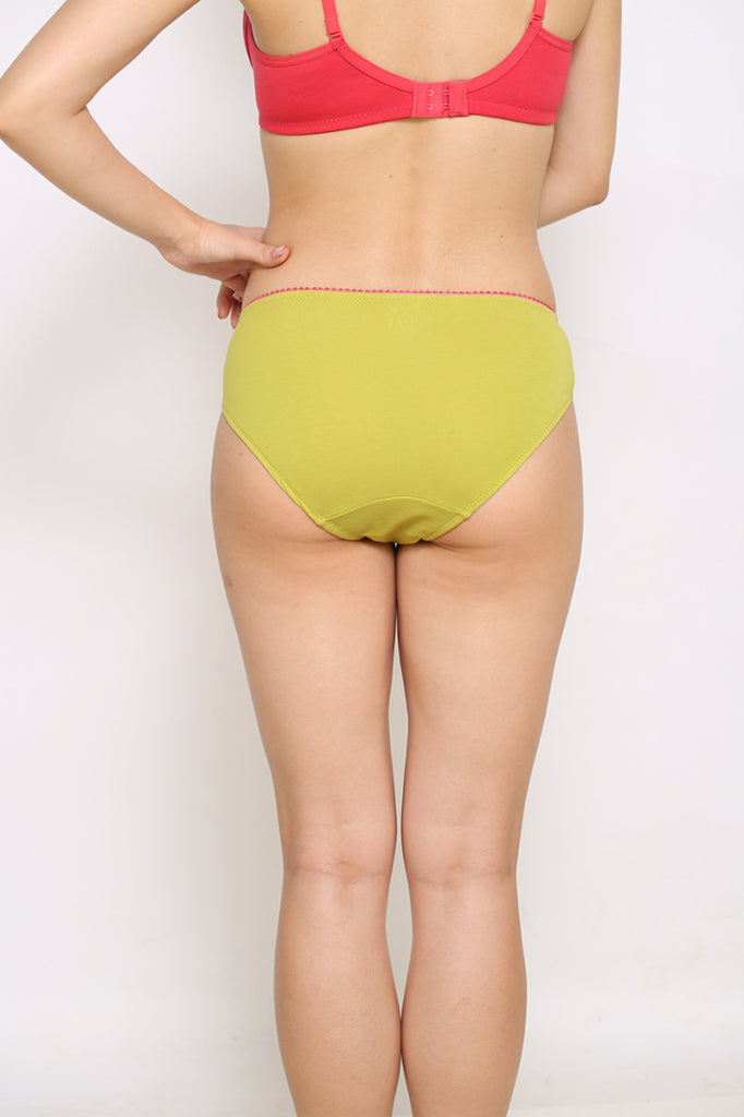 Back Side Bikini Brief With Yellow Color